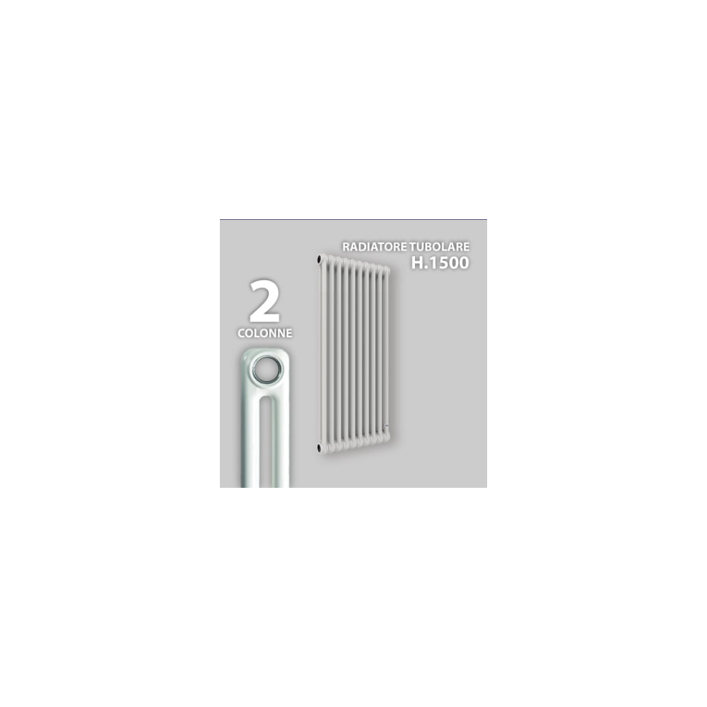 Radiatore tubolare 2 colonne H.1500 De Longhi 3 elementi
