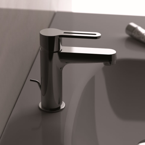 Miscelatore monocomando per lavabo con scarico in plastica SMART