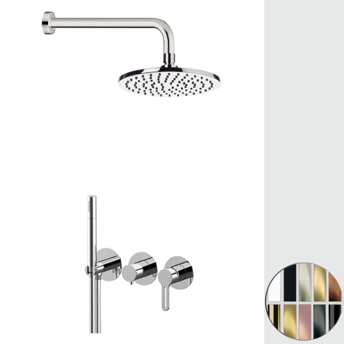 Set doccia a incasso 3 piastre tonde SMART