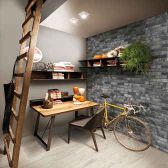 Gres effetto mattoncino Brick Generation Charcoal 6x25 London