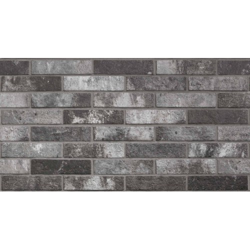 Gres effetto mattoncino Brick Generation Charcoal 6x25 London
