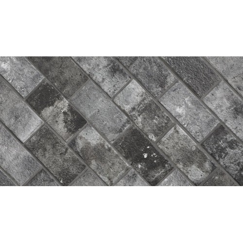Gres effetto mattoncino Brick Generation Charcoal 6x25 London