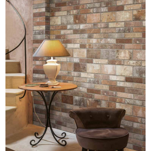 Gres effetto mattoncino Brick Generation Multicolor 13x25 London