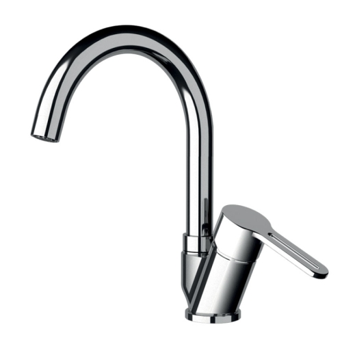 Miscelatore lavello con bocca alta girevole modello corto SMART