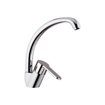Miscelatore lavello monoforo 45° con bocca corta girevole SMART