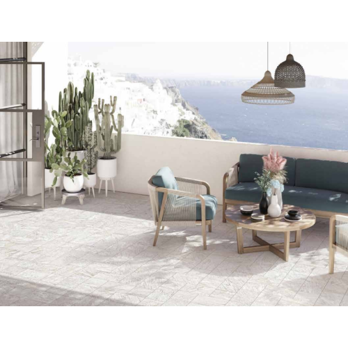Gres Porcellanato effetto pietra 30.5x60.5 Bianco Lapis