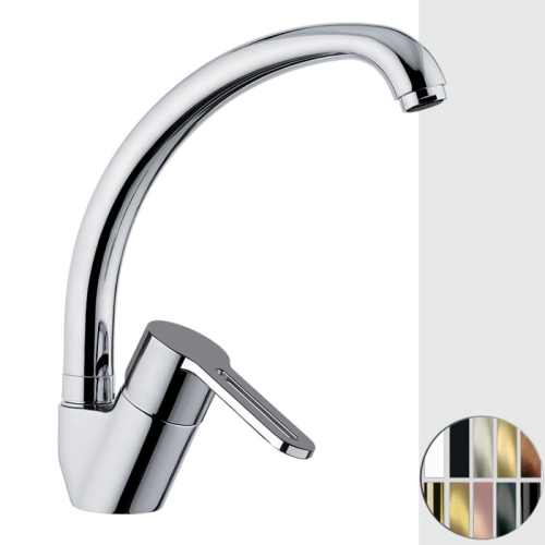 Miscelatore lavello monoforo 45° con bocca corta girevole SMART