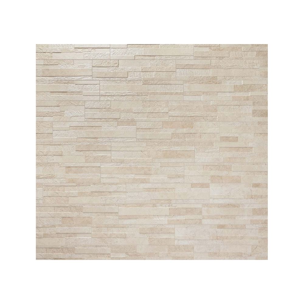 Gres Porcellanato Piastrelle 15x61 3D Beige Tiffany