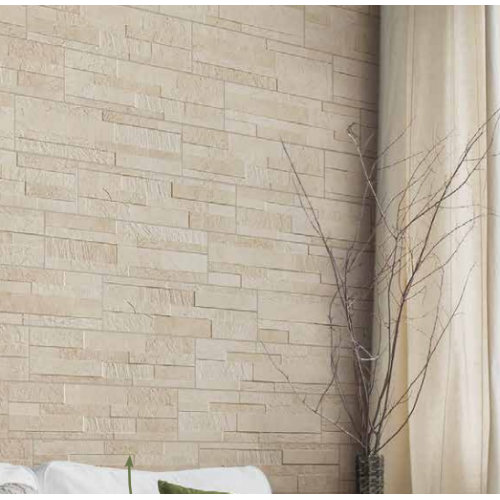 Gres Porcellanato Piastrelle 15x61 3D Beige Tiffany