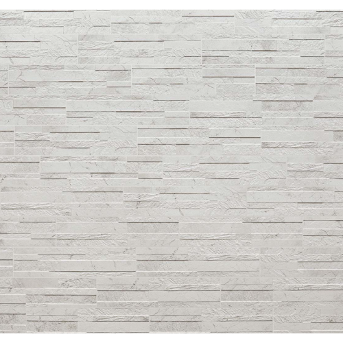 Gres Porcellanato Piastrelle 15x61 3D White Tiffany