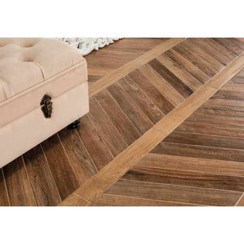Gres Porcellanato effetto legno e parquet 7.5x45 Vintage Brune