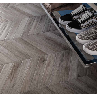 Gres Porcellanato effetto legno e parquet 7.5x45 Vintage Cendre