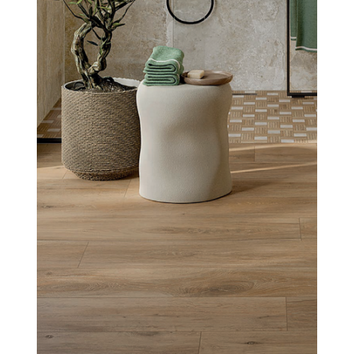 Gres Porcellanato effetto legno e parquet 24x150 Cortina Cognac