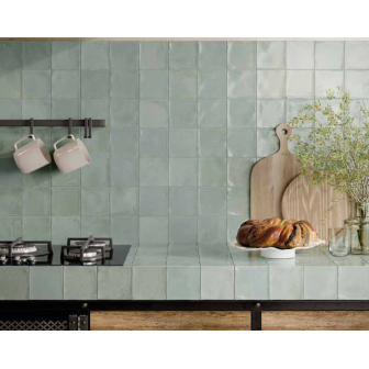 Gres effetto mattoncino Brick Generation Marrakech 4.8x20 Sea Water