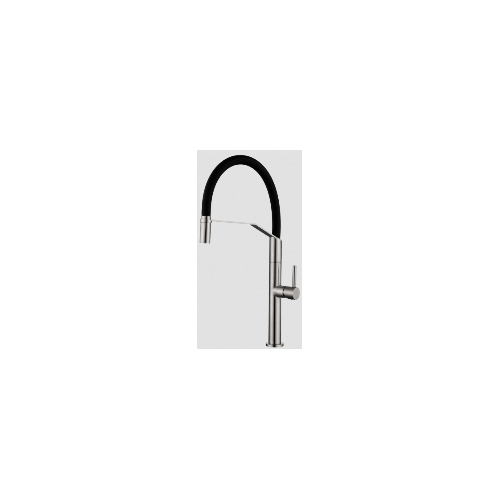 Miscelatore cucina acciaio inox con beccuccio flessibile Deva