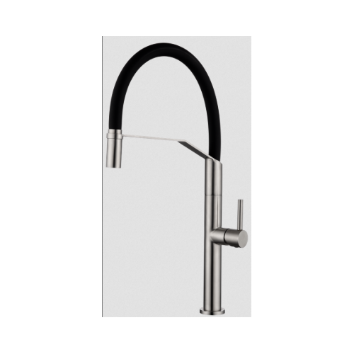 Miscelatore cucina acciaio inox con beccuccio flessibile Deva