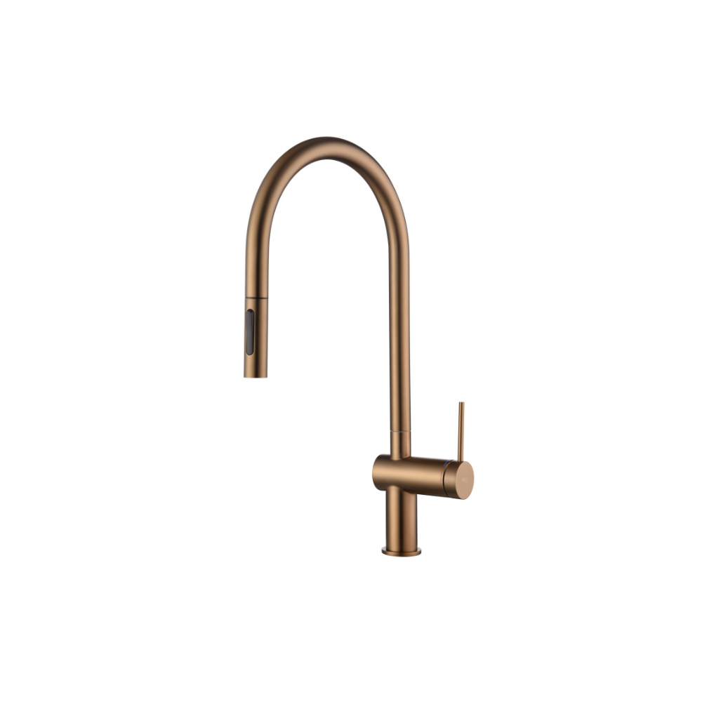 Miscelatore cucina bocca estraibile Oro Rosa Spazzolato Berna