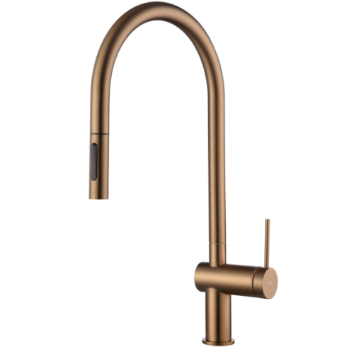 Miscelatore cucina bocca estraibile Oro Rosa Spazzolato Berna