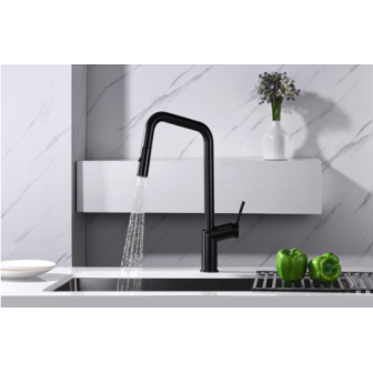 Miscelatore cucina con doccetta estraibile Black Gun Metal Bonn