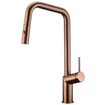 Miscelatore cucina con doccetta estraibile Oro Rosa Spazzolato Bonn