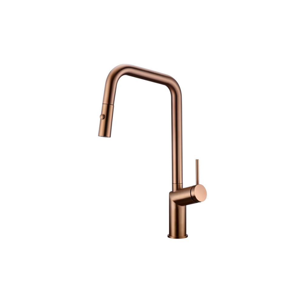 Miscelatore cucina con doccetta estraibile Oro Rosa Spazzolato Bonn