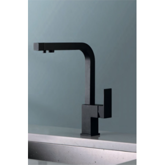 Miscelatore cucina con bocca girevole Nero Opaco Capri