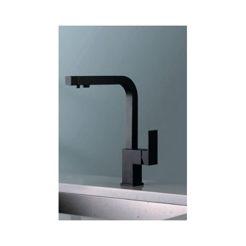 Miscelatore cucina con bocca girevole Nero Opaco Capri
