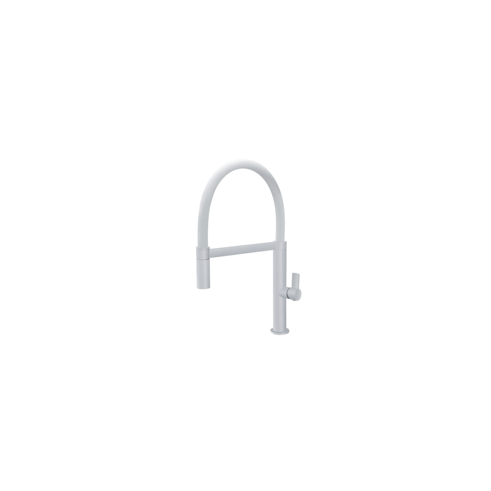 Miscelatore cucina con corpo flessibile Bianco Opaco Laos