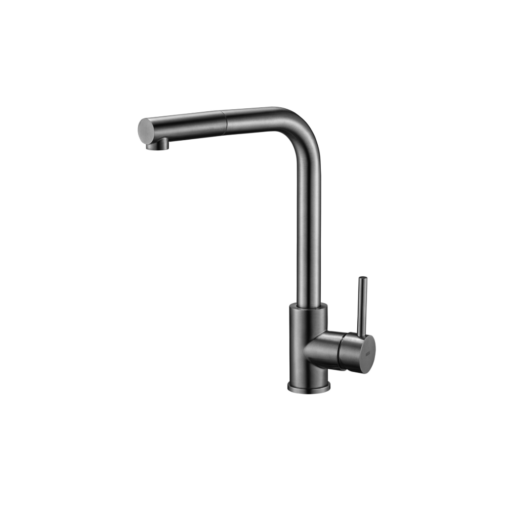 Miscelatore cucina con bocca estraibile Black Gun Metal Malta