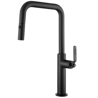 Miscelatore cucina con bocca estraibile Nero Opaco Niza
